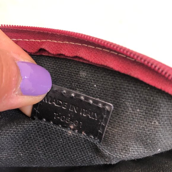 AUTH BURBERRY NOVA CHECK POUCH COSMETIC ROUND BAG - Picture 8 of 10